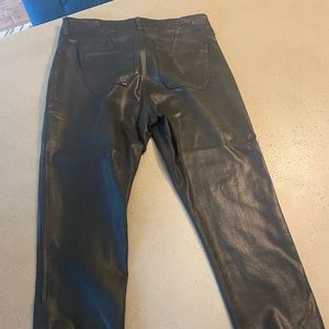 Paige shinny black jean with zip ankle. Never worn tags still on. Super cute!